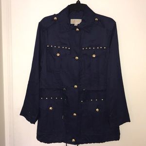 Michael Kors”XS”Anorak Jacket in blue/gold.Chic💕